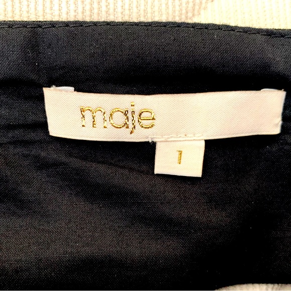 Maje black mini dress with wide straps and sexy cut-out at its back Maje Size XS - Picture 10 of 16